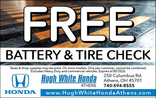 Free Battery and Tire Check