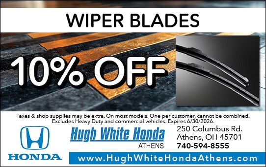 10% Off Wiper Blades