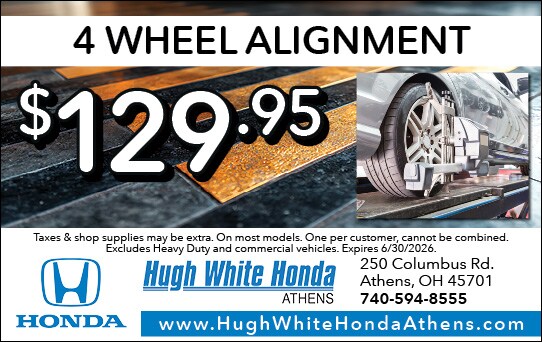 $129.95 4-Wheel Alighment