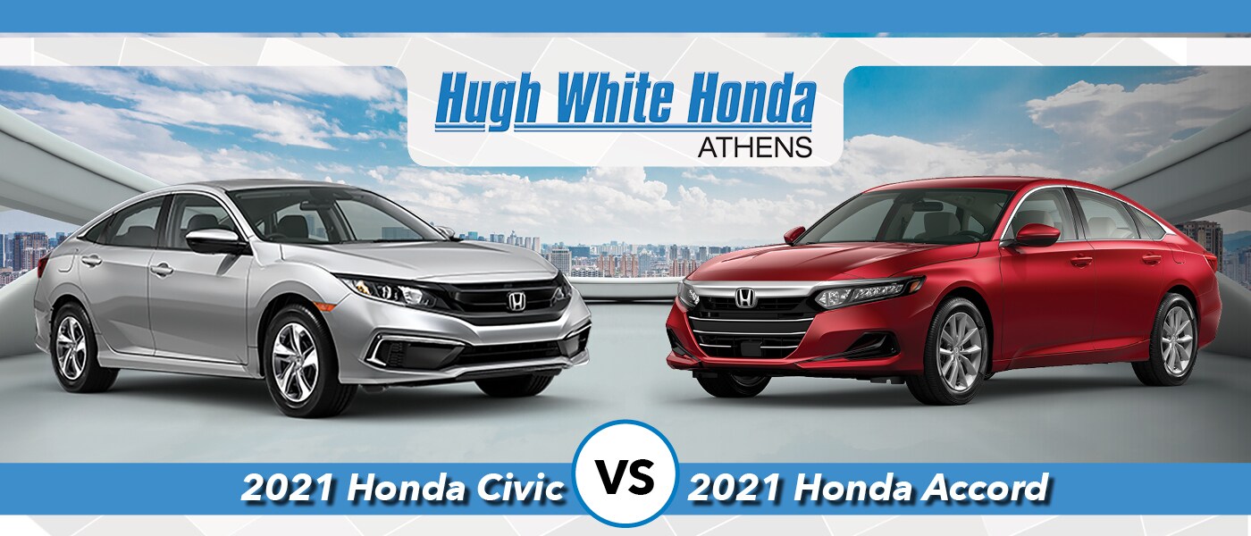 2021 Honda Civic vs 2021 Honda Accord