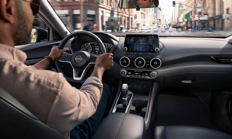 2025 Nissan Sentra front seats with driver