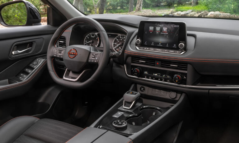 2026 Nissan Rogue dashboard and steering wheel