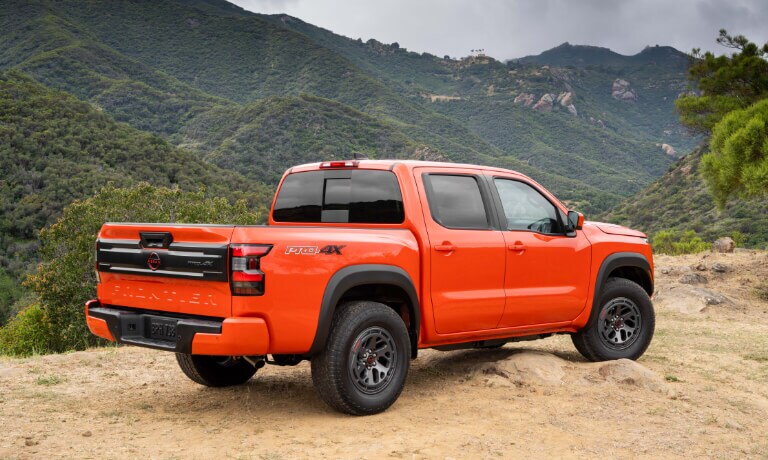 2025 Nissan Frontier parked in mountains
