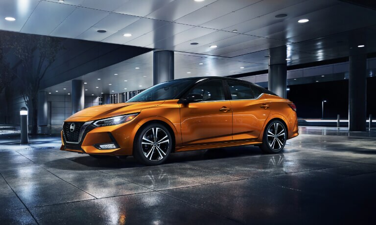 2022 Nissan Sentra parked in a terrace