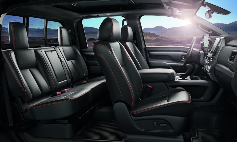 2022 Nissan TITAN interior seating side view