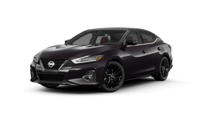 2021 Nissan Maxima 40th Anniversary in Ruby Slate Gray / Super Black