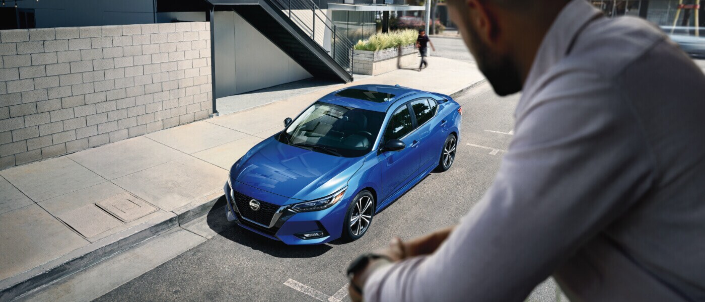 2020 Nissan Sentra exterior blue