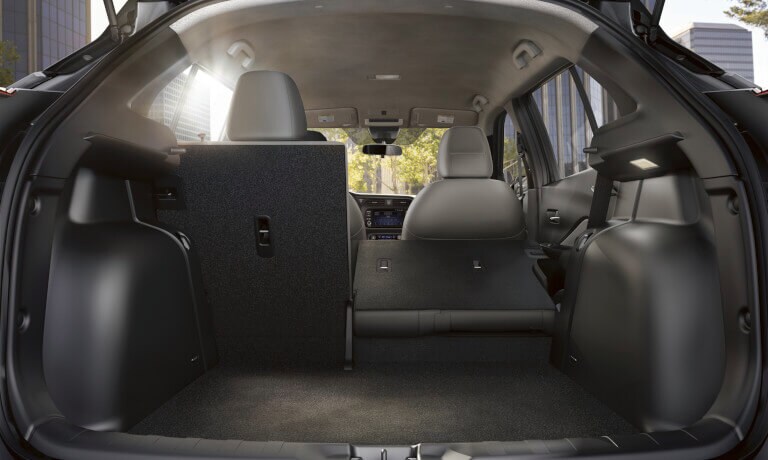 2022 Nissan Kicks back with seats folded down