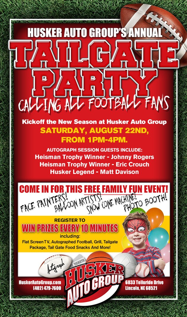 Husker Auto Tailgate Party