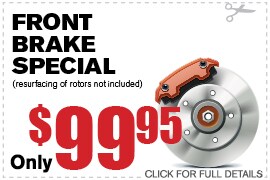 Front Brake Pad Specials