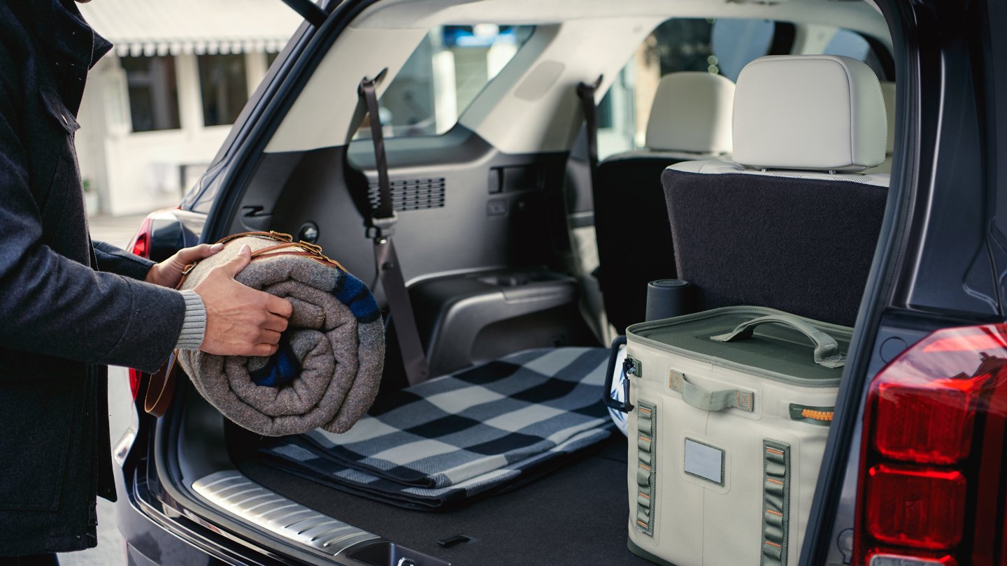 Cargo Area of the 2021 Hyundai Palisade