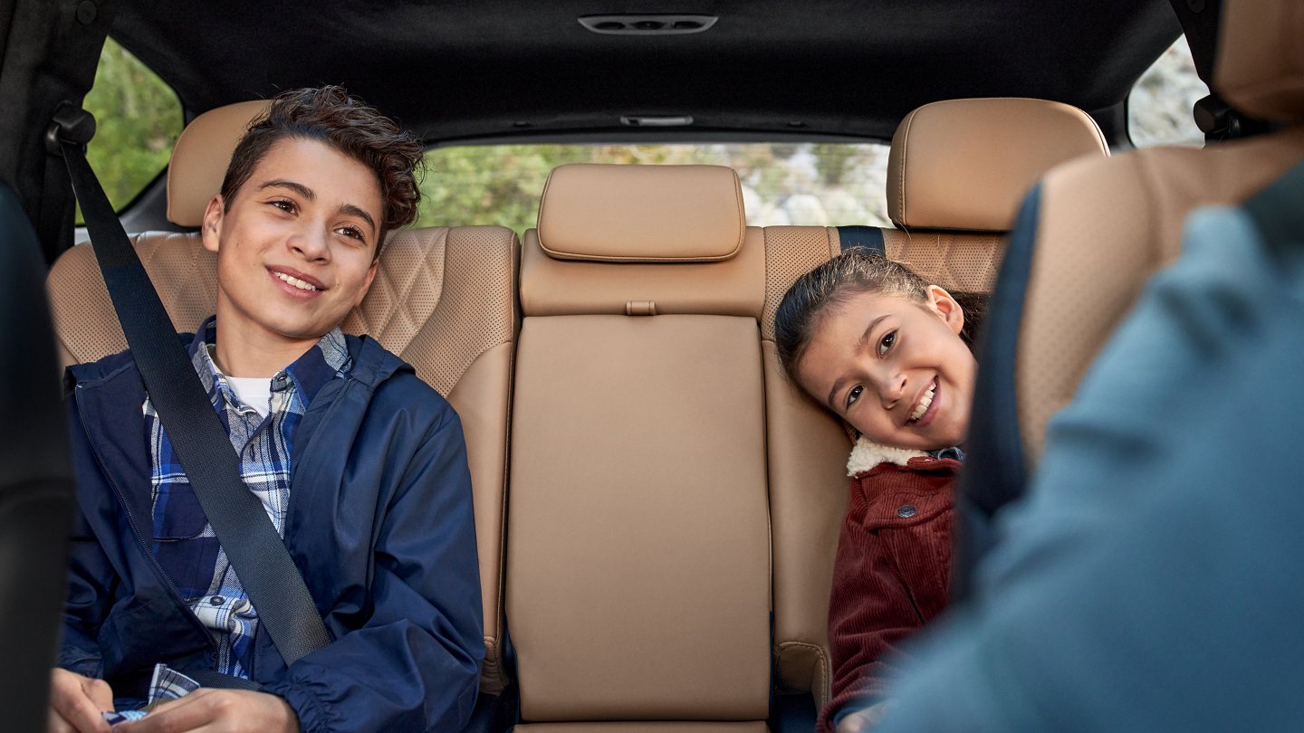 Second-Row Seating of the 2022 Hyundai Santa Fe