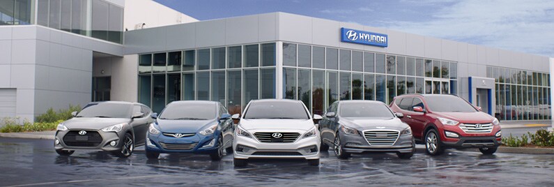 Front of a Hyundai Dealership Hyundai Dealership