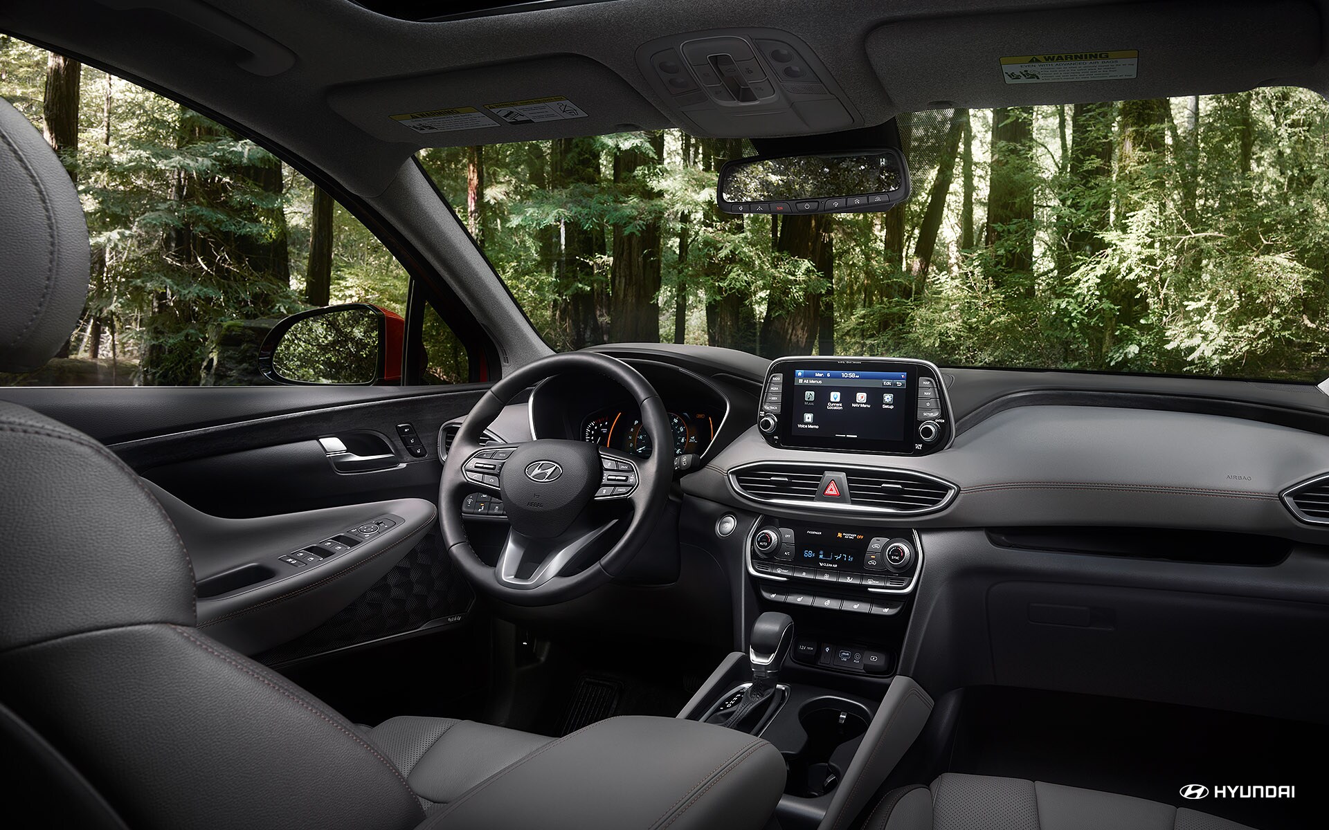 Interior of the 2020 Santa Fe