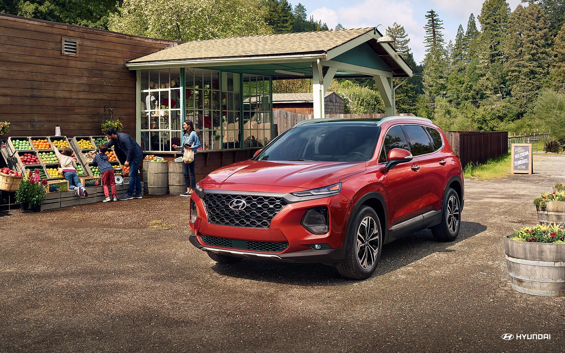 2020 Red Santa Fe Outside Market