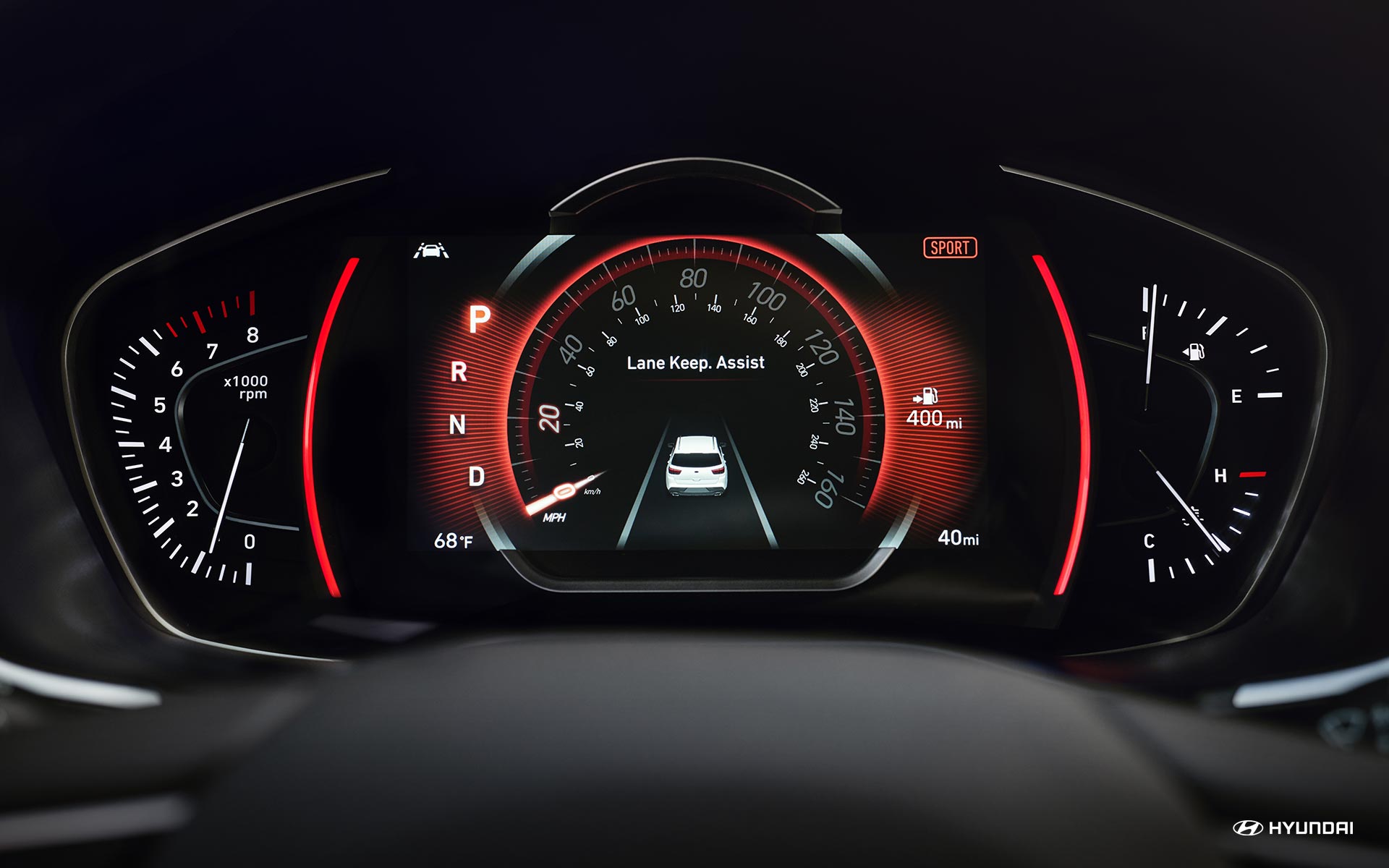 2020 Santa Fe Dashboard View