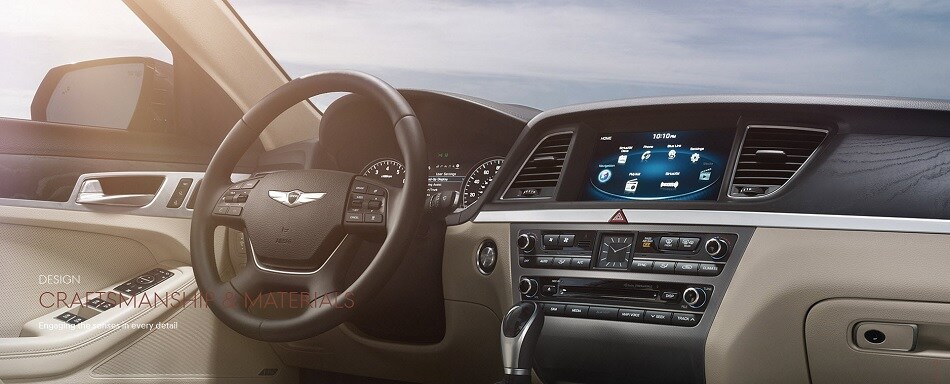 2017 Hyundai
Genesis G80 Sedan Interior.jpg Interior of Genesis G80
