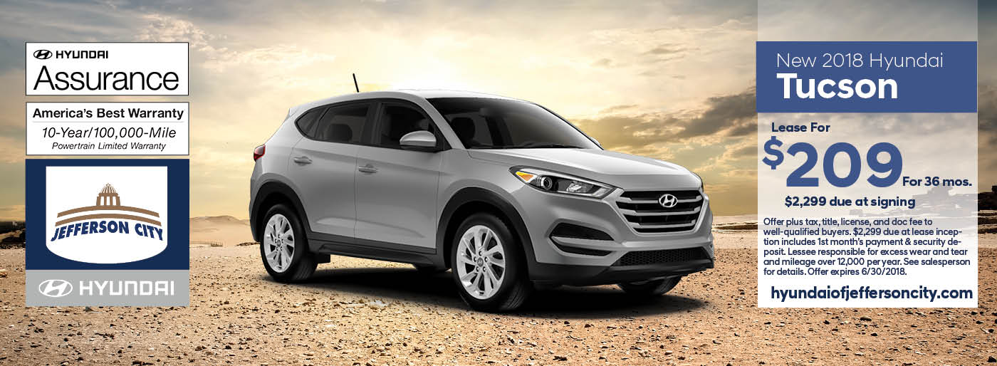 2018 Tucson in Silver Jefferson City Hyundai