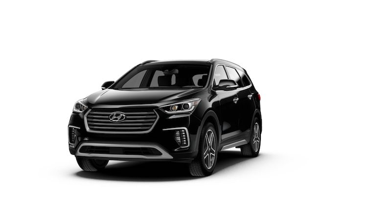 Black Hyundai Santa Fe XL