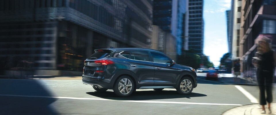 2019 Hyundai Tuscon in city Blue 2019 Tuscon in city