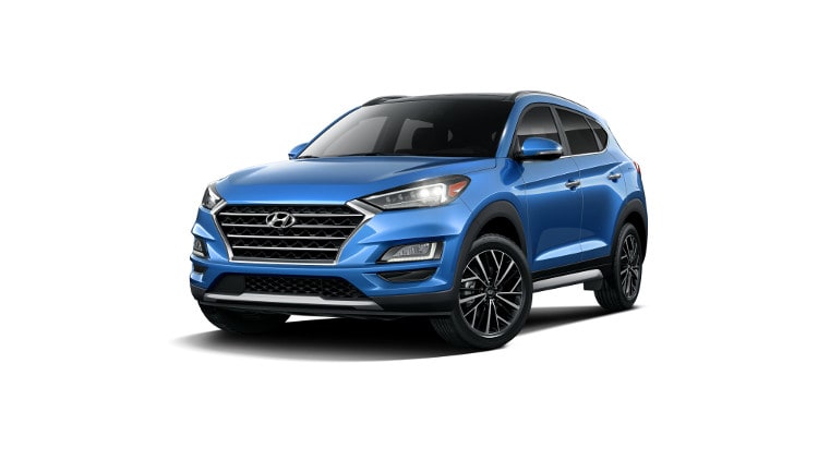 Blue Hyundai Tucson