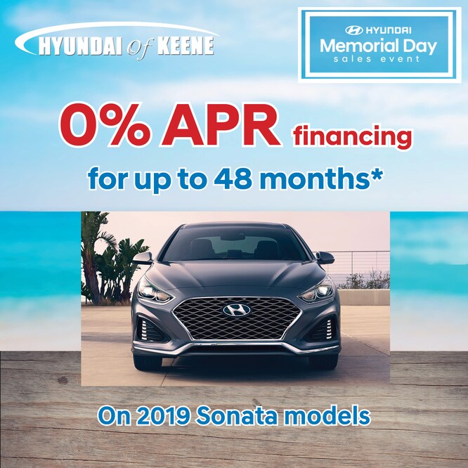 0% APR on 2019 Sonata