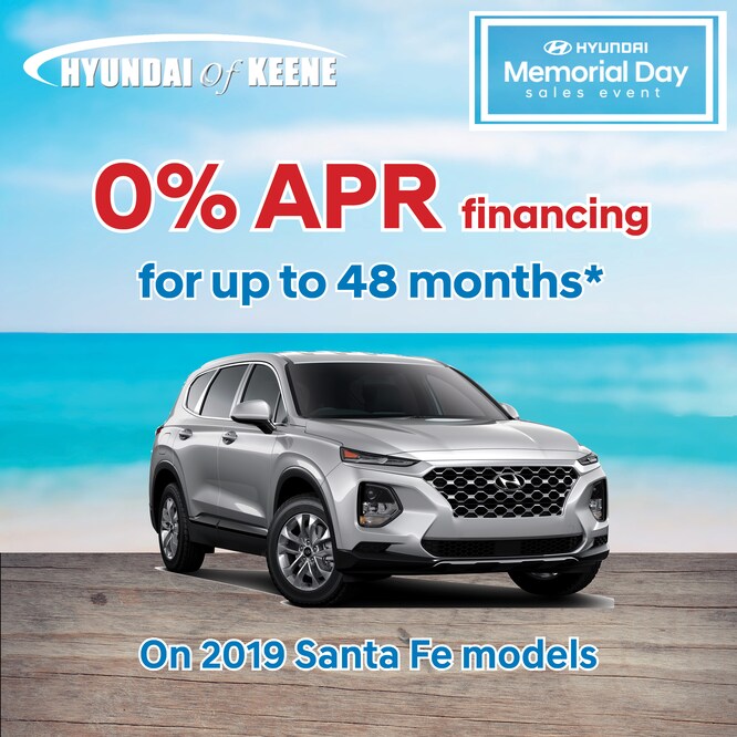 0% APR on the Santa Fe