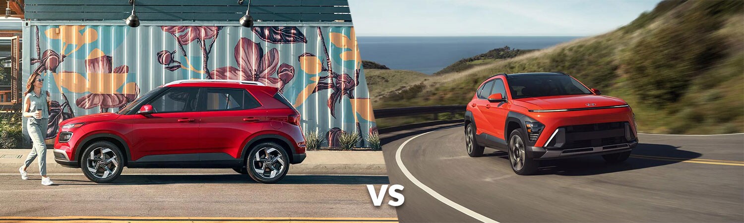 2025 Hyundai Venue vs. 2025 Hyundai Kona 2025 Hyundai Venue vs. 2025 Hyundai Kona