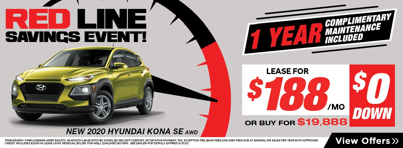 New 2020 Hyundai Kona Lease Deal NY