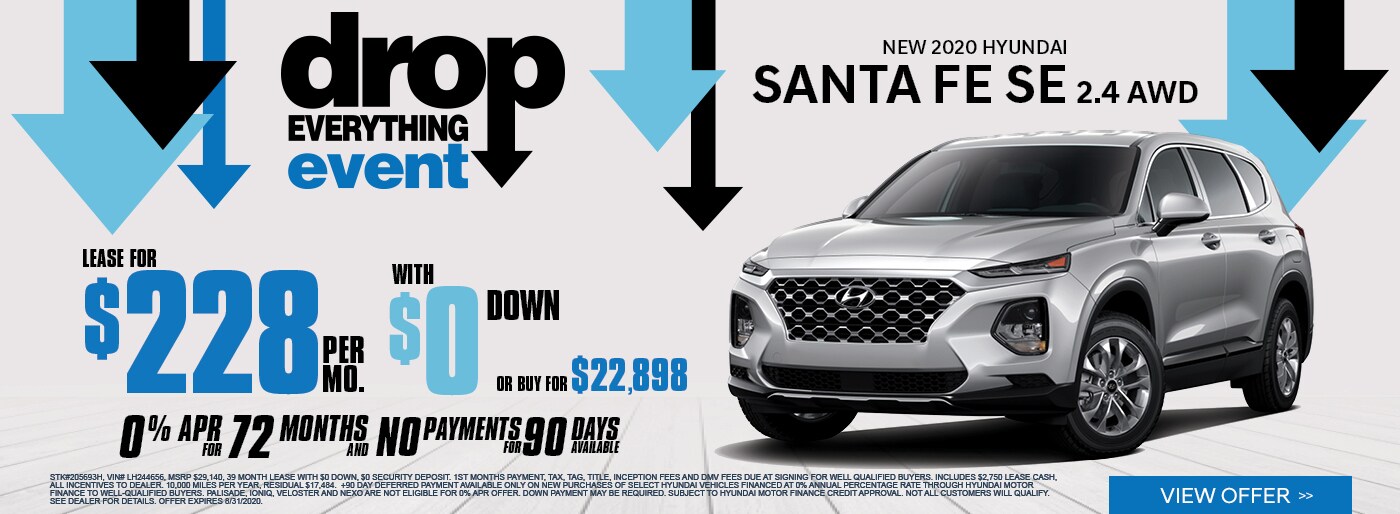 2020 Hyundai Santa FE SE Lease Deal in Yonkers