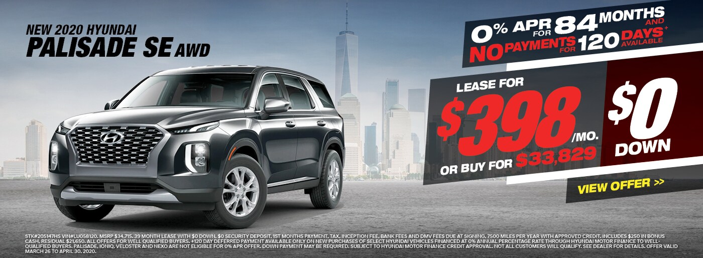 2020 Hyundai Palisade Lease Deal in Yonkers NY