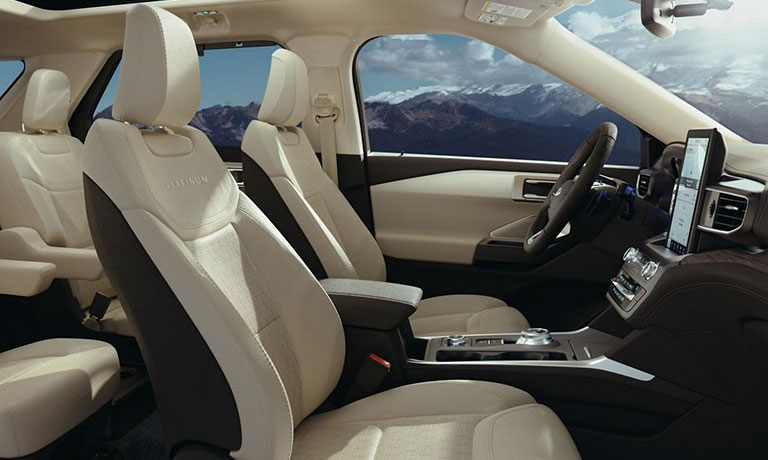 2020 Ford Explorer 2020 Ford Explorer interior front seating
