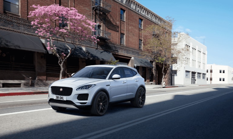 2020 Jaguar E-PACE driving on the street