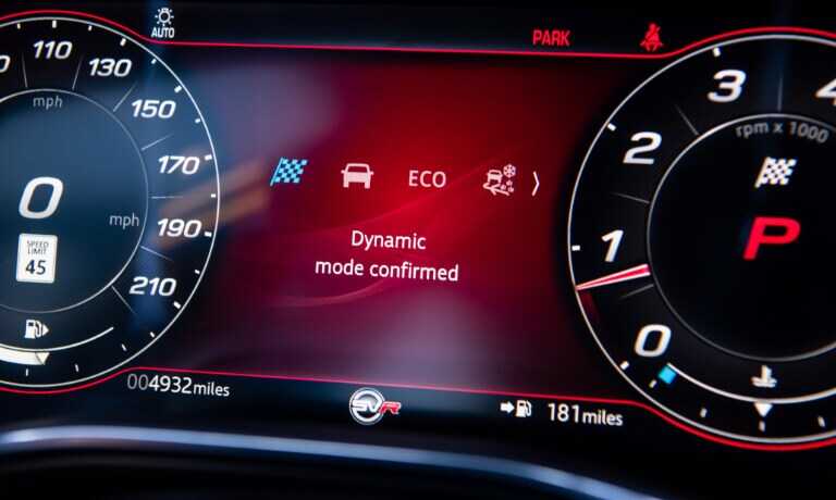 2022 Jaguar F-PACE speedometer
