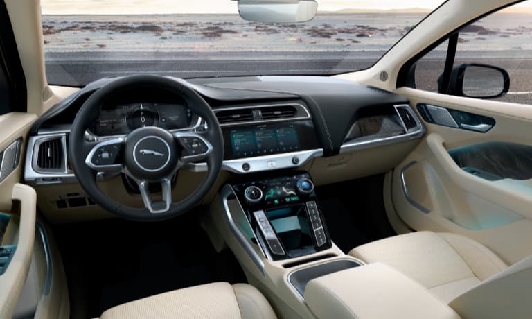 2020 jaguar I-PACE interior front seat view