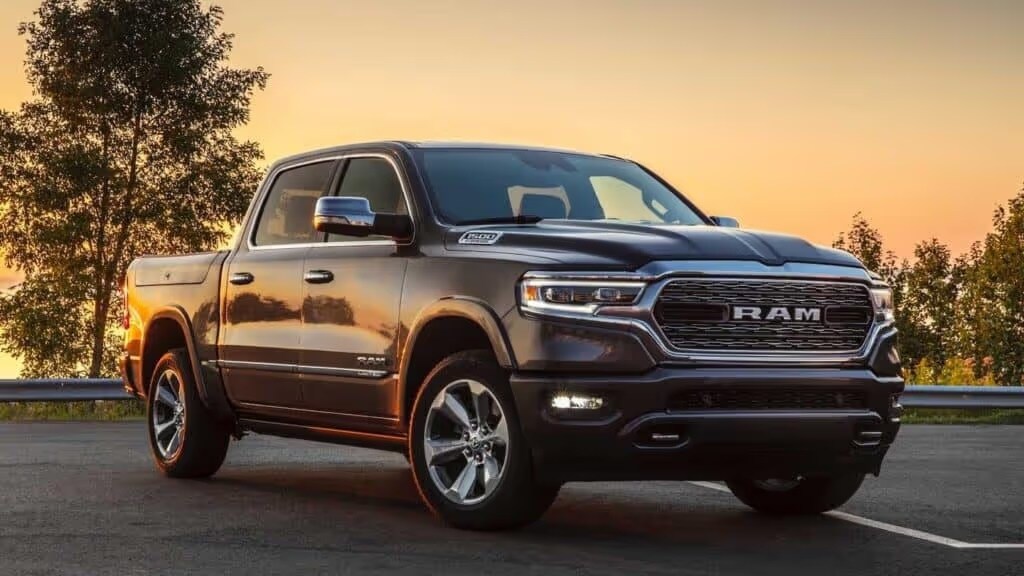 Older RAM and Dodge RAM pickup truck exterior