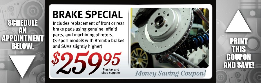 Infiniti Brake Special