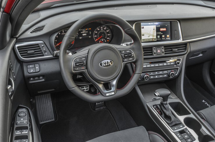 Interior view of 2016 Optima Hybrid