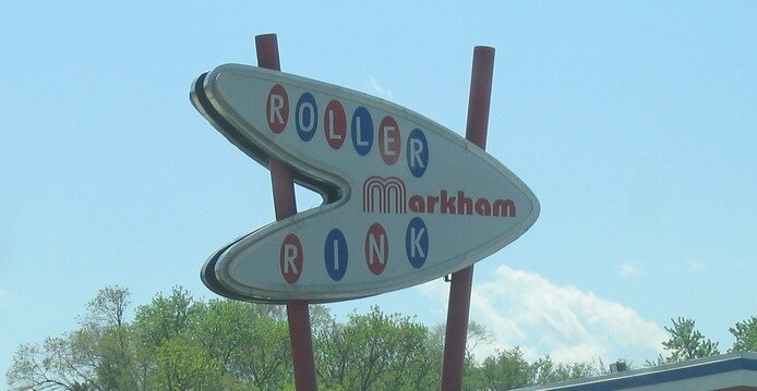 Markham Roller Rink Sign
