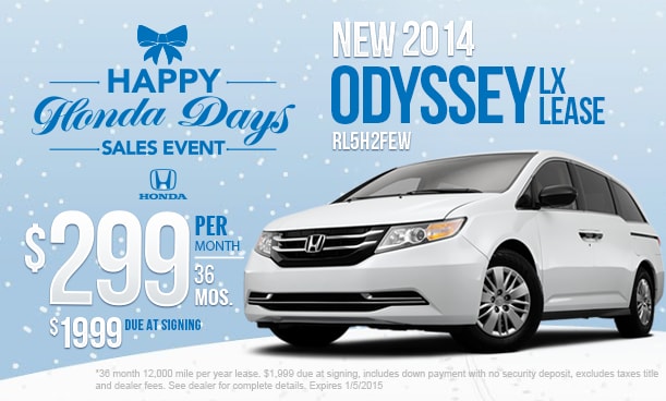 Current honda odyssey lease deals #2