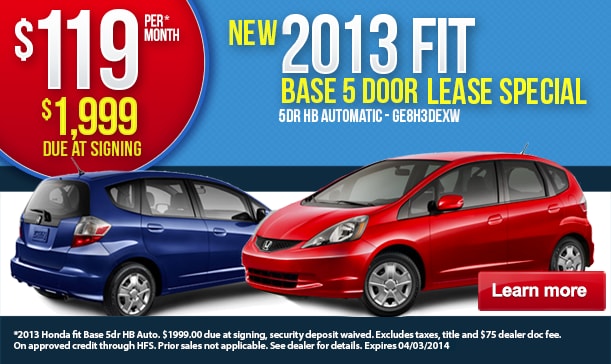 honda leasing offer