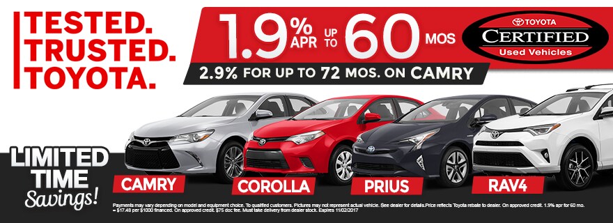 certified toyotas