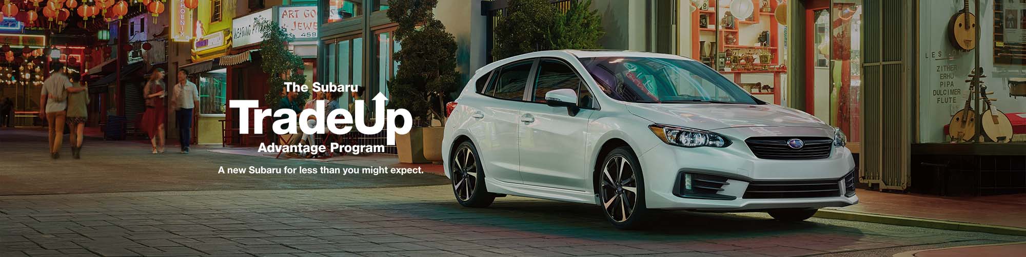 Lease Returns Banner with 2022 Subaru Impreza