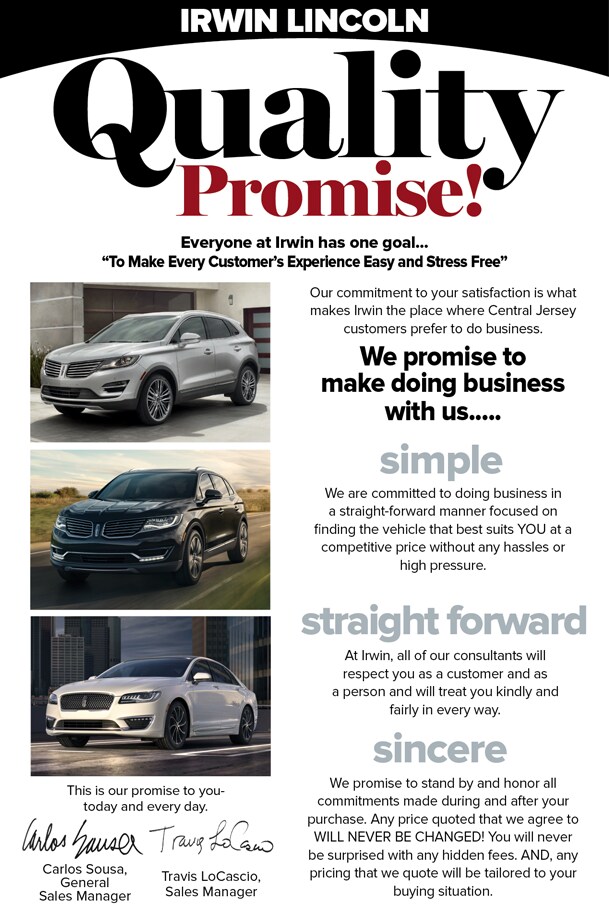 Our Quality Promise to You