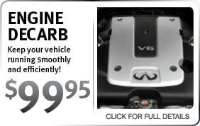 Infiniti Engine Decarb Service Coupon Scottsdale AZ