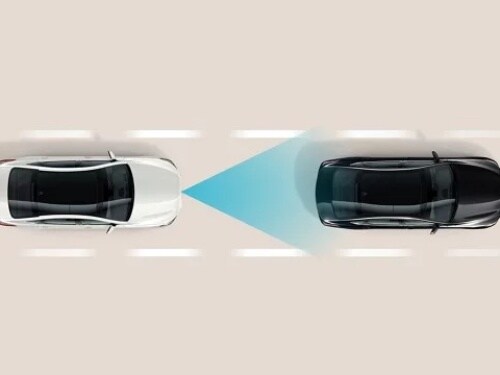 Overhead model view of cruise control safety feature in 2025 Hyundai
IONIQ 6