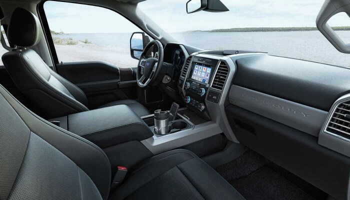 The 2019 Ford F-250 has a comfortable interior