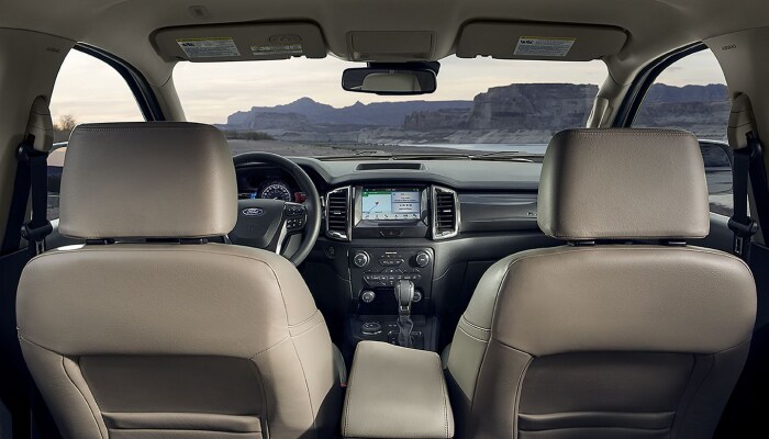 The comfortable interior of the 2019 Ford Ranger