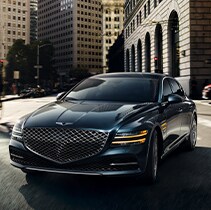 3 Main Benefits of Using OEM Parts for Your Vehicle at Genesis of York | Front of G80 turning in city