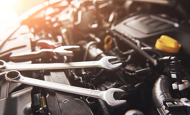 Jack Giambalvo Hyundai is a Hyundai Dealership in York near Dover, PA | A selective focus shot of wrenches atop an engine bay area